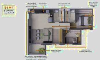 Imagem 3: Apartamento à venda em São Paulo, Jardim Caravelas, com 2 quartos, com 36 m², Connect João