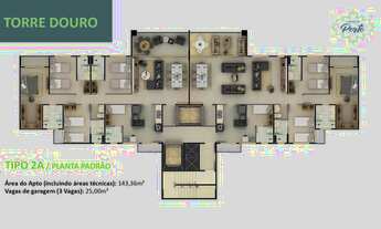 Imagem 7: V17Apartamento para venda com 128 metros quadrados com 1 quarto em Turu - São Luís - MA