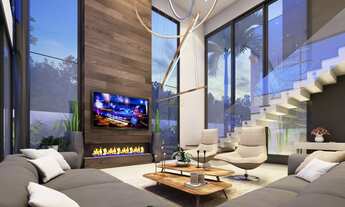 Imagem 2: Venda Sobrado Moderno 4 Suítes com Área Gourmet em construção no Urbanova