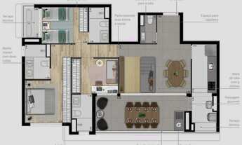 Imagem 7: Apartamento para venda tem 110 metros quadrados com 3 quartos em Vila Mariana - São Paulo