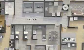 Imagem 6: Flat em Manaíra perto da praia com 1 quarto e área de lazer