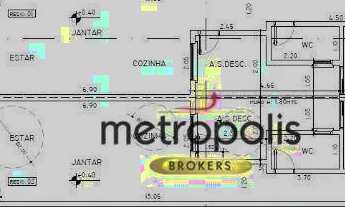 Imagem 2: Casa com 2 dormitórios à venda, 66 m² por R$ 620.000,00 - Jardim das Maravilhas - Santo An