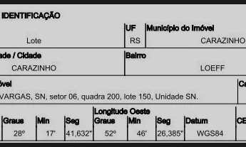 Imagem 2: Oportunidade Única em CARAZINHO - RS | Tipo: Terreno | Negociação: Venda Direta Online
