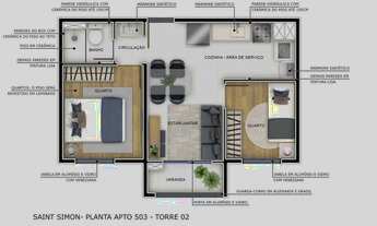Imagem 4: Apartamento para venda tem 38 metros quadrados com 2 quartos em Lapa de Baixo - São Paulo