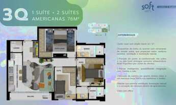 Imagem 4: Soft Jardim América Apartamento com 3 Quarto(s) e 3 banheiro(s) à Venda, 76.83 por R$ 5150