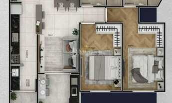 Imagem 7: Alto Padrão Guilhermina ! Entrada R$ 55 Mil - 2 Dormts 1 Suíte C/Varanda Gourmet