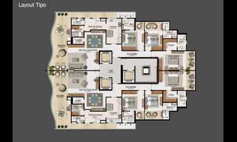 Imagem 2: Lunar Del Sol, da Porte Engenharia, bairro da Nazaré, 3 suítes, com 181m²