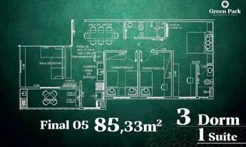 Imagem 3: SCP - Cota de investimento - 3 dormitórios com suíte - varanda com churrasqueira à carvão