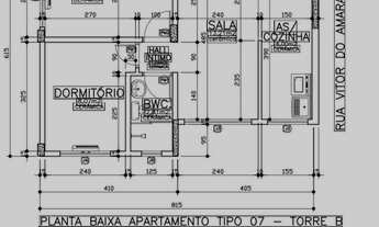 Imagem 4: Apartamento para venda tem 45 metros quadrados com 2 quartos em Jardim Alvorada - Maringá