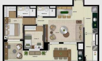 Imagem 7: TODAS AS PLANTAS COM TERRAÇO COM CHURRASQUEIRA