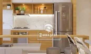 Imagem 2: Apartamento com 2 dormitórios para alugar, 47 m² por R$ 2.630,00/mês - Centro - Santo Andr