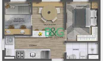 Imagem 2: Apartamento com 2 dormitórios à venda, 33 m² por R$ 258.600,00 - Campos Elíseos - São Paul