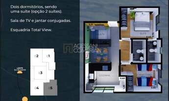 Imagem 5: Apartamento para Venda em Rifaina, Centro, 2 dormitórios, 1 suíte, 2 banheiros