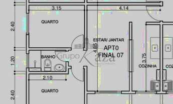 Imagem 5: Apartamento para aluguel com 50 metros quadrados com 2 quartos