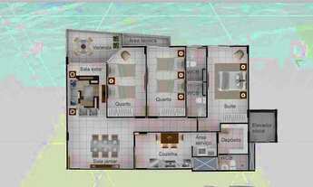 Imagem 3: Apartamento com 3 dormitórios à venda, 229 m² por R$ 1.750.000,00 - Ponta de Campina - Cab