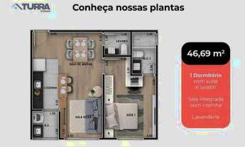 Imagem 2: Apartamento com 1 suíte à venda de 46 m² no Alvinópolis em Atibaia/SP - AP0923