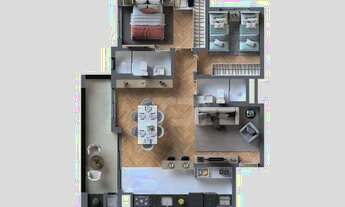 Imagem 4: Apartamento com 2 dormitórios à venda, 55 m² por R$ 630.900,00 - Juvevê - Curitiba/PR