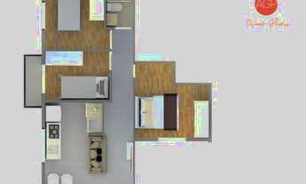 Imagem 3: Apartamento com 2 dormitórios, 40 m² - venda por R$ 225.000,00 ou aluguel por R$ 2.100,00