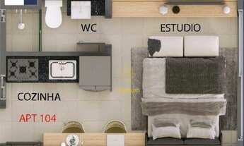 Imagem 2: Flat estilo estúdio com área de lazer na cobertura no Bessa - FL0142