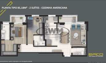 Imagem 2: Apartamento com 2 dormitórios à venda, 85 m² por R$ 580.000,00 - Jardim Faculdade - Soroca