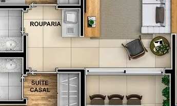 Imagem 2: Cipreste (Obra Pronta) Jardim Botânico Suíte, Lazer Completo, Último Andar, Face Sombra