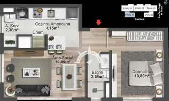 Imagem 3: Apartamento com 2 dormitórios à venda, 66 m² por R$ 625.000,00 - Cristo Redentor - Porto A