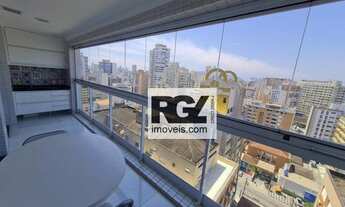 Imagem 5: Apartamento com 1 dormitório para alugar, 57 m² por R$ 4.500,00/mês - Gonzaga - Santos/SP