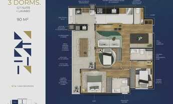 Imagem 5: Apartamentos 1,2 e 3 dormiórios com varanda,vaga demarcada em Santos