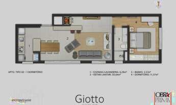 Imagem 9: Apartamento à venda em Petrópolis com 63 m², 2 quartos, 1 suíte, 1 vaga