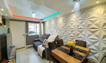 Imagem 2: Sobrado em condomínio fechado, semi mobiliado 87,58m² 2 dormitórios, 01 vaga coberta, no b