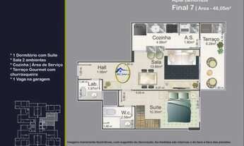 Imagem 4: Lançamento no Caiçara Apto 2 dorms c/ 66 mil de entrada