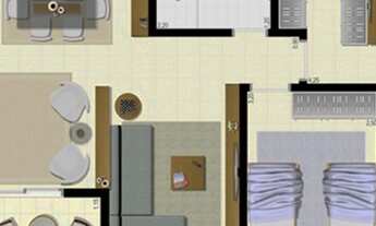 Imagem 5: Apart 3/4 no Lacqua 92 m Próximo da UFRN - Na Br 101 perto do Shooping Natal