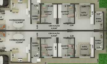 Imagem 2: Casa para venda tem 67 metros quadrados com 3 quartos em Arruda - Colombo - PR