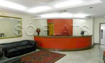 Imagem 6: Flat na região central de SP com 32m² contendo 1 dormitório e 1 vaga disponível para locaç