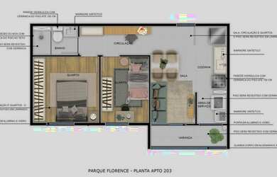 Imagem 5: Apartamento para venda possui 45 metros quadrados com 2 quartos em Mondubim - Fortaleza