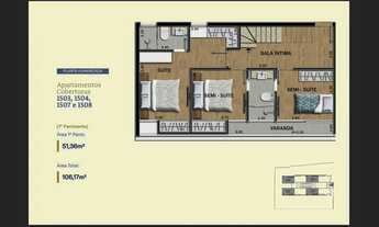 Imagem 4: Cobertura com 03 quartos sendo uma suíte no Granbery