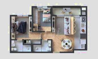 Imagem 3: Apartamento com 2 dormitórios à venda, 55 m² por R$ 630.900,00 - Juvevê - Curitiba/PR