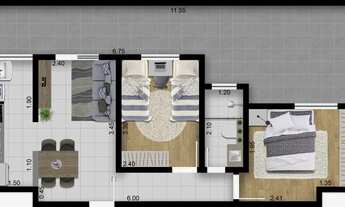 Imagem 7: Apartamento para venda com 46 metros quadrados com 2 quartos em Vila Aeroporto - Sorocaba