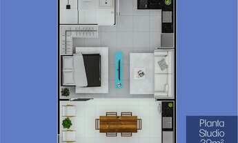 Imagem 4: Lançamento a 450m da praia, studios de 39m² com varanda