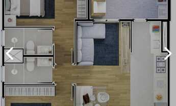 Imagem 2: Apartamento com 2 dormitórios à venda, 58 m² por R$ 240.000,00 - Jardim Santa Clara do Lag