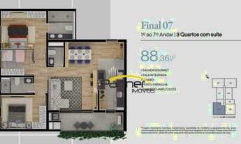 Imagem 2: Apartamento à venda, 88 m² por R$ 705.900,00 - Bacacheri - Curitiba/PR