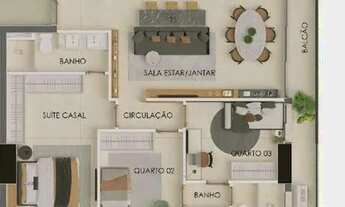 Imagem 2: Ágio VENDO STORYA 3Q COM 2 VAGAS DIRETAS Apartamento com 3 Quarto(s) e 2 banheiro(s) à Ven