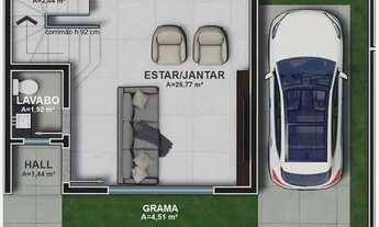 Imagem 2: Sobrado com 4 dormitórios à venda, 191 m² por R$ 1.290.000,00 - Água Verde - Curitiba/PR