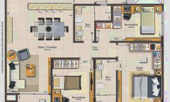 Imagem 7: Apartamento para Venda em São José, Campinas, 2 dormitórios, 1 suíte, 2 banheiros, 1 vaga