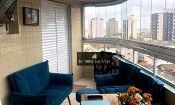 Imagem 4: Apartamento com 3 dormitórios à venda, 127 m² por R$ 550.000 - Vila Guilhermina - Praia Gr