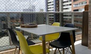 Imagem 2: Apartamento 130m² Projetado Varanda 3 Suítes 3 Vagas Lavabo Escritorio!