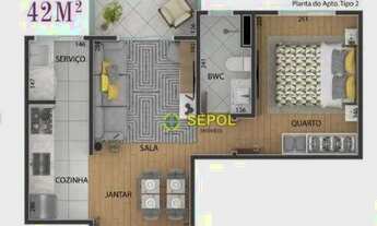 Imagem 6: Apartamento com 1 dormitório à venda, 42 m² por R$ 320.000,00 - Vila Formosa - São Paulo/S