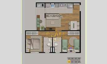 Imagem 4: Apartamento com 2 dormitórios à venda, 54 m² por R$ 329.637,89 - Vila Moletta - Valinhos/S