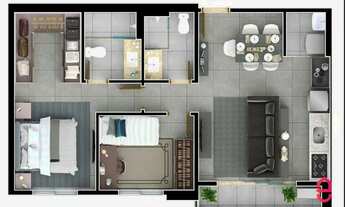 Imagem 4: Ilumi Bueno Residências - 61m² (2Q sendo 1 Suíte) em Setor Bueno - Goiânia - GO