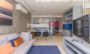 Imagem 4: Apto mobiliado para locação ou venda de 1 dorm e 2 vagas com lavabo no Vila Nova Conceição